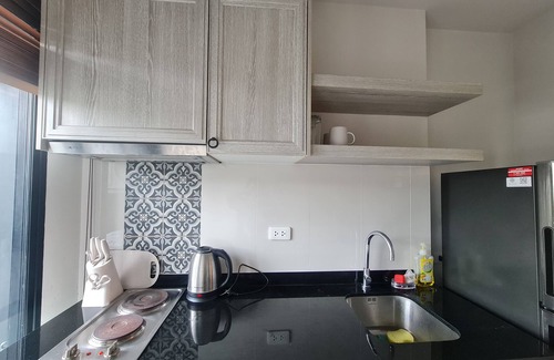 Talat Yai Condo | 🏡 The Base Height Phuketn🌳 พื้นที่ประมาณ 33 ตร.ม.n🛌 ชั้น 4 ใกล้ลิฟท์ ห้องมุม