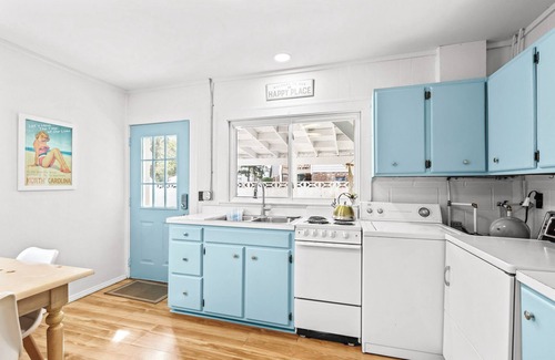 Atlantic Beach Cottage | The Beach Bunker-Renovated Vintage Coastal Retreat with Rooftop Deck & Golf Cart