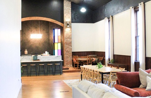 New Century Apartment | The Black Thistle a historical church in downtown Tonganoxie!