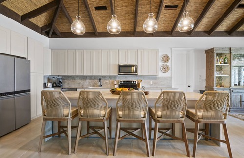 Farmer's Hill Villa | The Breakwater- Swim-Up Pool Bar with Swings on Sandy, Secluded Beach!