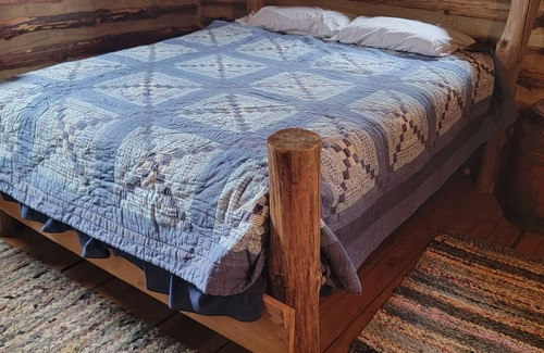 Paris Cabin | "The Cabin" A handcrafted Log Cabin with 1800's décor, trails and privacy!