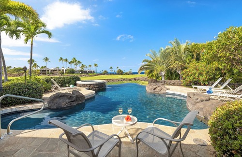 The Cape House | The Cape at Mauna Lani Estate Home with Guest House. Walk to Ocean!