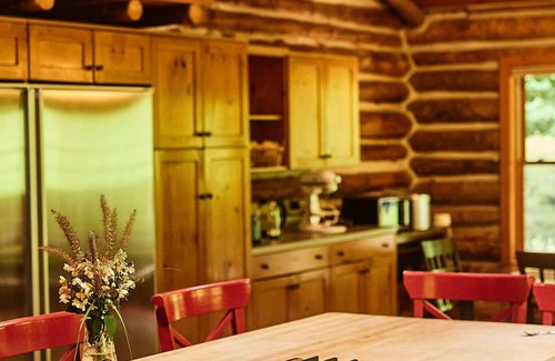 Canandaigua Ski Chalet | The Chalet of Canandaigua, luxury log cabin on 30 acre property with acre pond