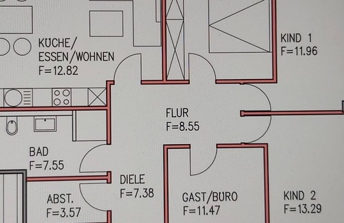 Sankt Arnual Apartment | The chameleon - flexible like you! Beds freely configurable.