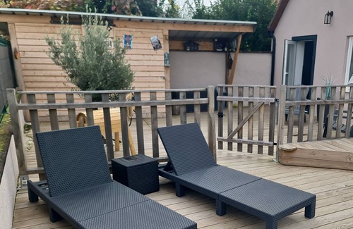 Rhinau House | The chicken coop at Europapark and Rulantica. Cottage & terrace with large pool