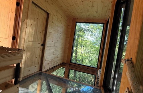 Sugarfork Cabin | The Cūbus Treehouse, The Cūbus - by Highlands Treehouse Retreat
