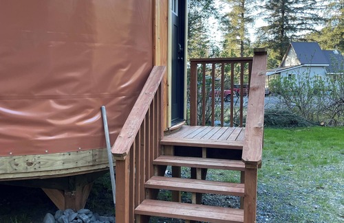 Seward Apartment | The Eagles Nest yurt just outside of town