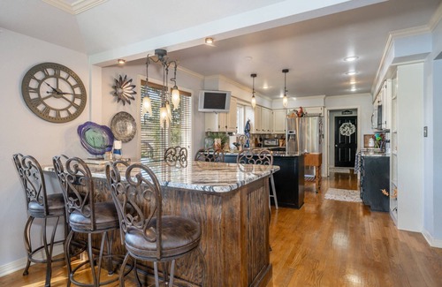 Hot Springs House | The Early Favorite: Spacious Lakefront Retreat with Private Dock, Water Access Game Room, and Views!