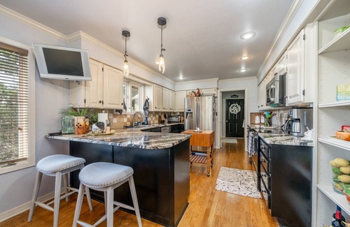 Hot Springs House | The Early Favorite: Spacious Lakefront Retreat with Private Dock, Water Access Game Room, and Views!
