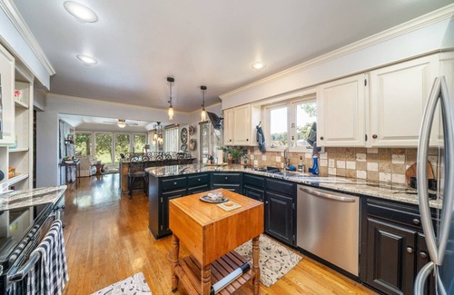 Hot Springs House | The Early Favorite: Spacious Lakefront Retreat with Private Dock, Water Access Game Room, and Views!