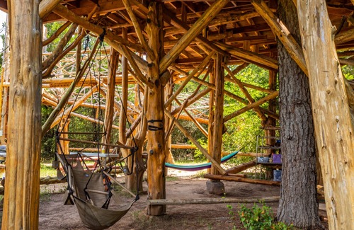 Paige Cottage | The Enchanting Hobbit's Nest Treehouse- A Magical Escape in the Lost Pines Shire
