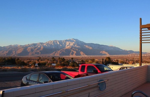 Desert Hot Springs Apartment | The Getaway 1BR #1: Pool, Mountain View, Kids/Pets welcome