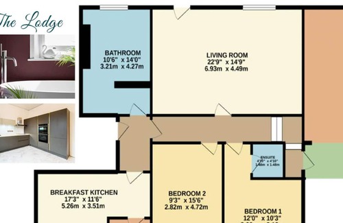 Lofthouse Apartment | The Lodge Suite at Nydsley Hall - 2 Bedroom Apartment with Hot Tub
