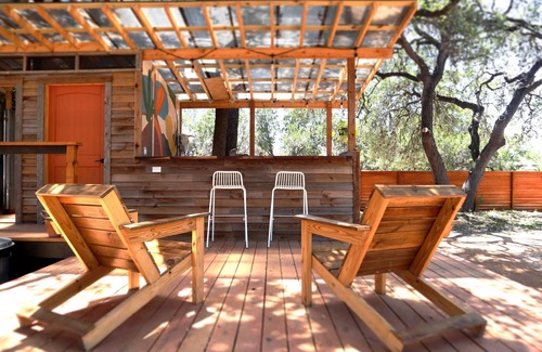 Lakeway House | The Macaw yurt