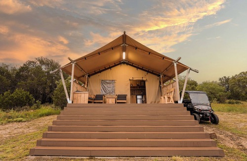 San Saba Cabin | The Meadow Tent at Hilla Ranch Glamping