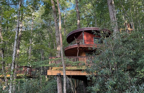 Sugarfork Cabin | The Mēos Treehouse, The Mēos - by Highlands Treehouse Retreat