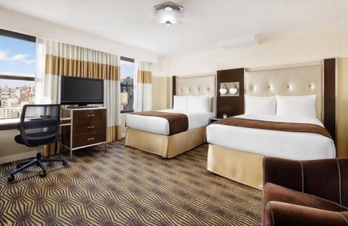 Garment District Hotel | The New Yorker Hotel | 2 Double Beds | Iconic NY Experience near Penn Station