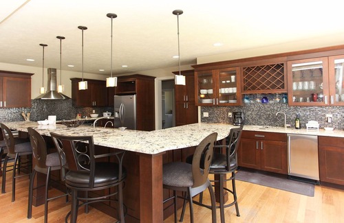 Saugatuck House | The open floor plan of this stunning custom home is great for entertaining