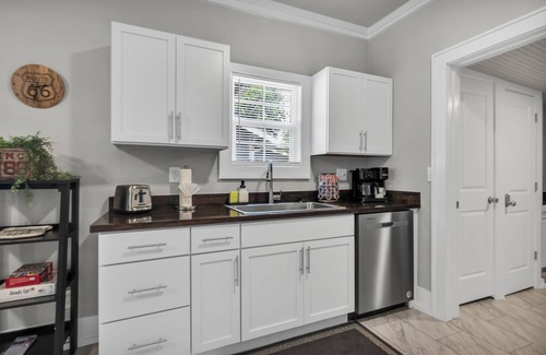 Tulsa House | The Peach on Route 66/TV in Both Bedrooms/Pergola