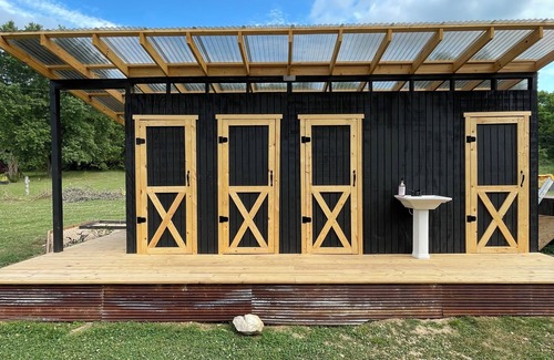 Bentonville Cottage | The Penny Farthing A-Frame Glamping Unit
