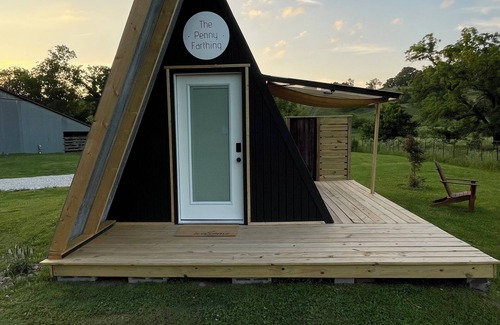 Bentonville Cottage | The Penny Farthing A-Frame Glamping Unit