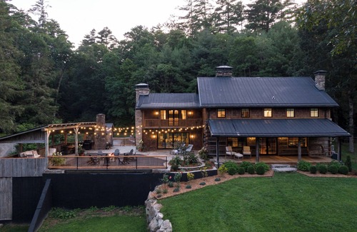 Highlands House | The Peregrine: Flat Mountain Farm - expansive luxury home on historic 28 acre rhododendron farm