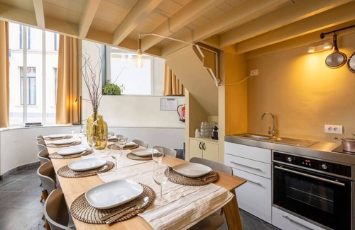 Antwerp Apartment | The Red With Pearls by SHWAY