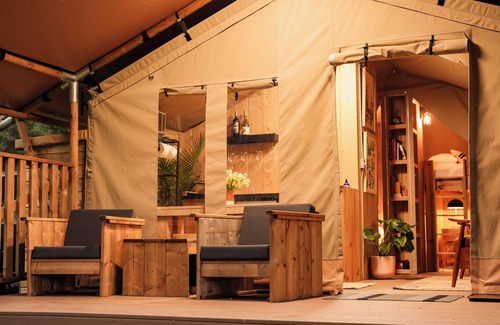 San Saba Cabin | The River Tent at Hilla Ranch Glamping