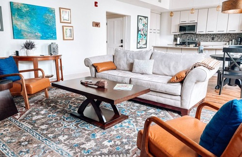 Downtown Greensboro Apartment | The Rooftop Nest - Downtown, Pet Friendly, Laundry, Natural Light
