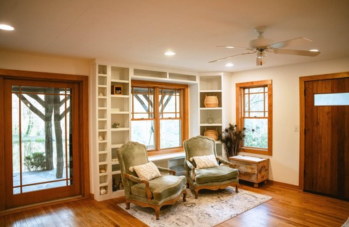Zirconia House | The Sanctuary at Fiddlehead | 4BR Farmhouse + Pond & Trails