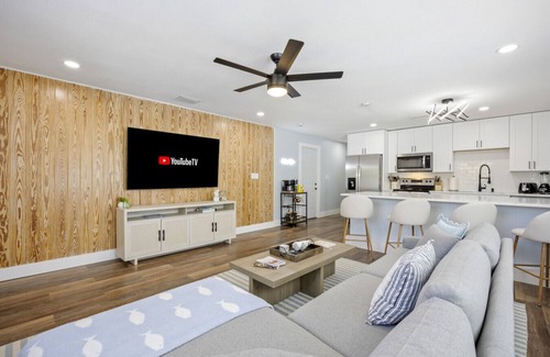 Cocoa Beach Apartment | The Shark Tank: Coastal Modern, Walk to Beach, Shops & Downtown Cocoa Beach