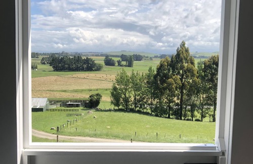 Oamaru Cabin | The Shepherd's Rest with alpaca, sheep & outdoor bath. Close to Oamaru.