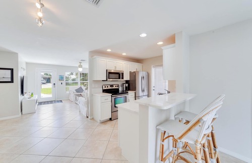 Naples Park House | The Sonset Updates Throughout Private pool near Vanderbilt Beach &Delnor Wiggins