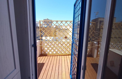 Trapani City Centre Apartment | The Terrace in the Blue, with an exclusive terrace for dining under the stars