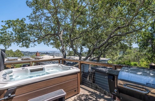 San Rafael House | The Treehouse 2 bedroom, hot tub, quiet cul-de-sac, bay views, lots of light