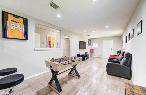 Foster Place House | The Ultimate Man Cave Haven: Arcade Room/Pool Table