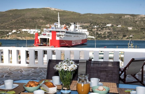 Gavrio House | The Veranda of Gavrion - Deluxe Cycladic House with Splendid Seaview
