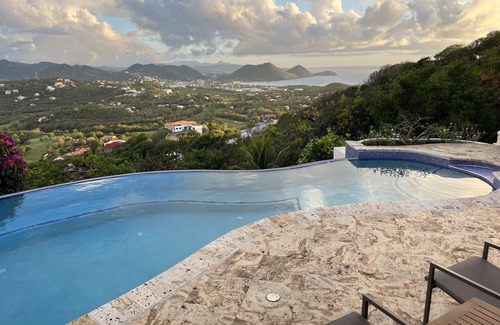 Cap Estate Villa | The View has amazing vistas and an infinity pool