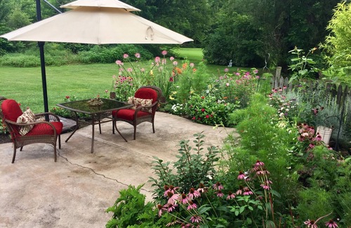 Mammoth Cottage | The Willow House Cottage is surrounded by gardens on two private acres.