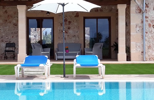 Son Antem House | They are Pieres Nou. modern rustic finca with volley ball court and 15m pool