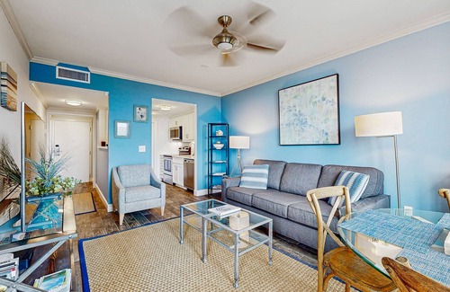 West Beach Village Villa | Third floor home with stunning private-deck ocean views - steps from beach