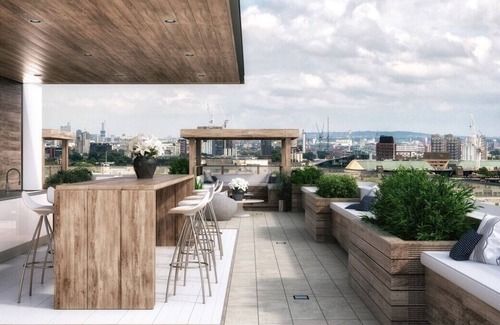 Fairfield Apartment | This beautiful 2 bed apartment in Croydon with access to roof terrace and BBQ facilities