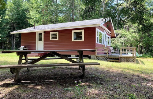 Northfield Cabin | This beautiful cottage is set back 25 feet from Bog Lake in Northfield, Maine!
