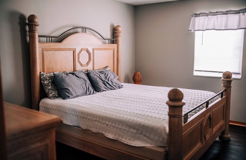 Jay Resort | This home accommodates multiple families sleeping comfortably up to 14 people.