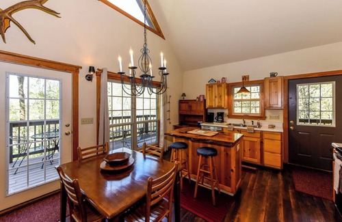 Townsend Cabin | This lovely home is a great place for a family gathering . Secluded with nature