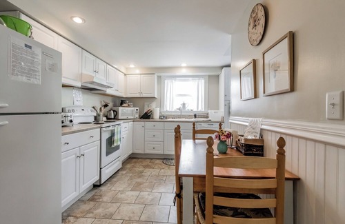 Camp Ellis Apartment | This one bedroom attached unit is three houses from the beach, with ocean views from the bedroom