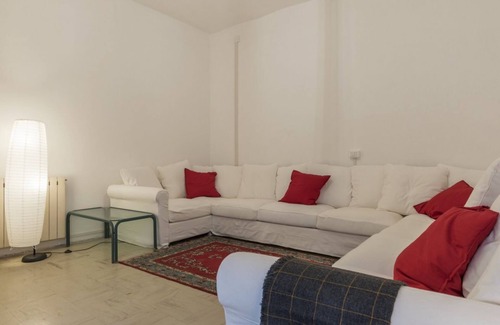 Salario Apartment | This spacious 180sqm apartment with four bedrooms is able to accommodate up to 8 people. Located on the first floor (with elevator) of a restored period building, the apartment overlooks the private park of Villa Albani, one of the most beautiful and pea