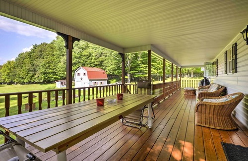 Thompson House | Thompson Home w/Deck + Pond, 8 Mi to Elk Mountain