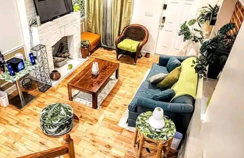 Downtown Baltimore House | Tiki bar jacuzzy and rooftop close to M&T stadium