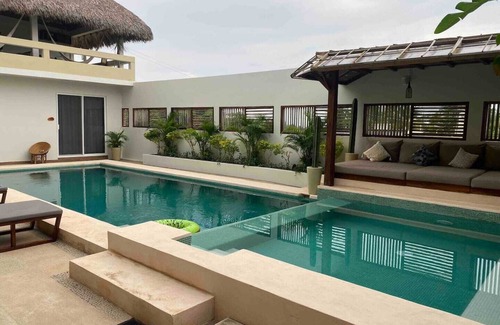 Lazaro Cardenas House | Tiki-Chic Ocean-View Wellness Luxury Villa